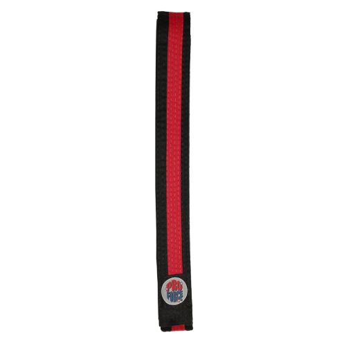 ProForce® II 1.5" Double Wrap Color Striped Black Karate Belt