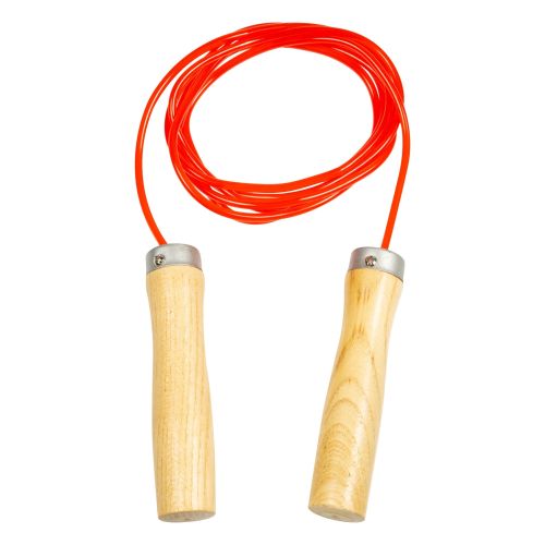 9ft Rubber Jumprope w/ Wooden Handle
