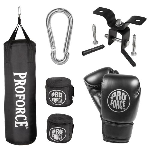 70-lLB HEAVY BAG KIT 35"X 12" BLACK / SILVER LOGO
