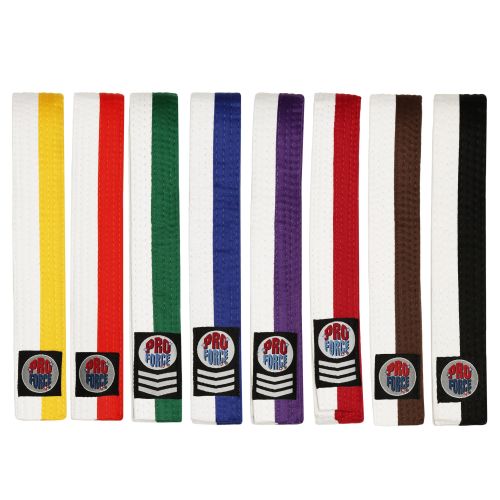 ProForce® 1.5" Double Wrap Two-Tone Karate Belt